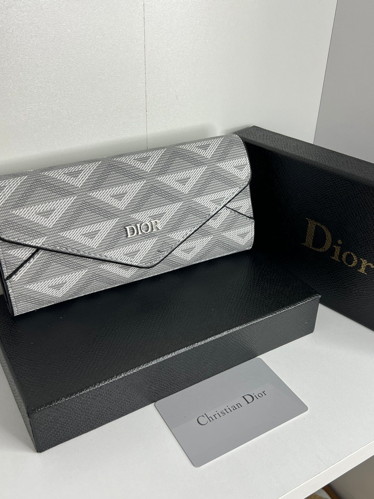 Pochette Dior Gris