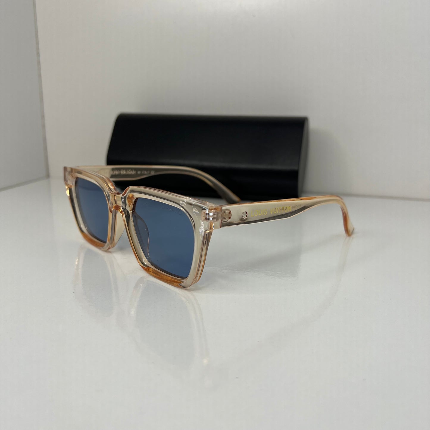 Lunettes Lv Havana bleu