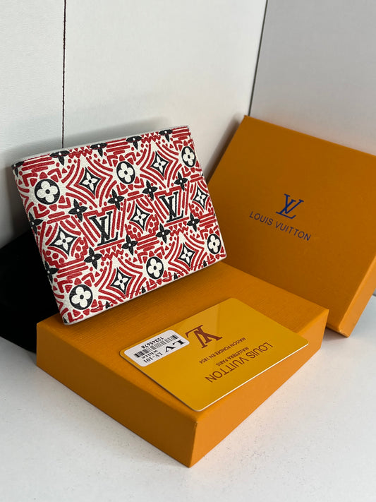 Porte monnaie LV Rouge