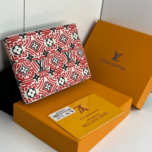 Porte monnaie LV Rouge
