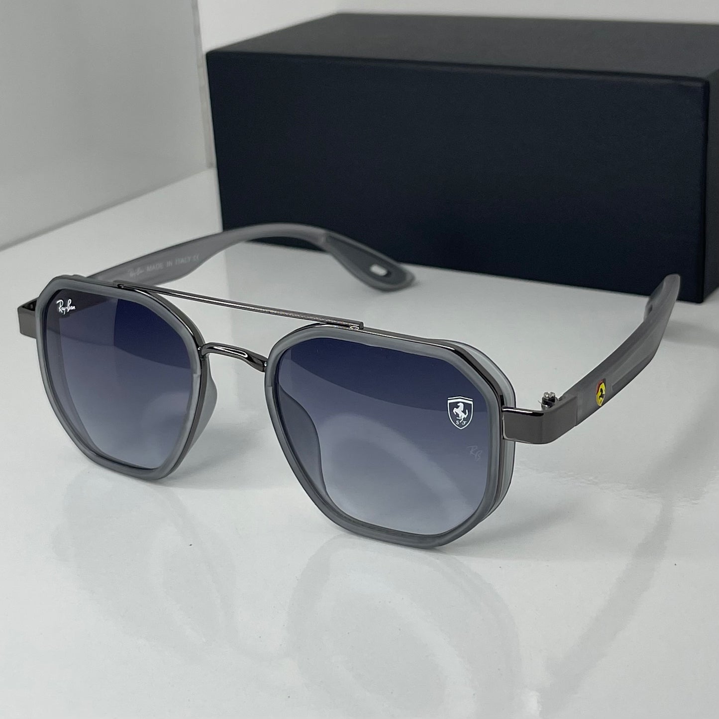 Lunettes Shadow Bleu gris