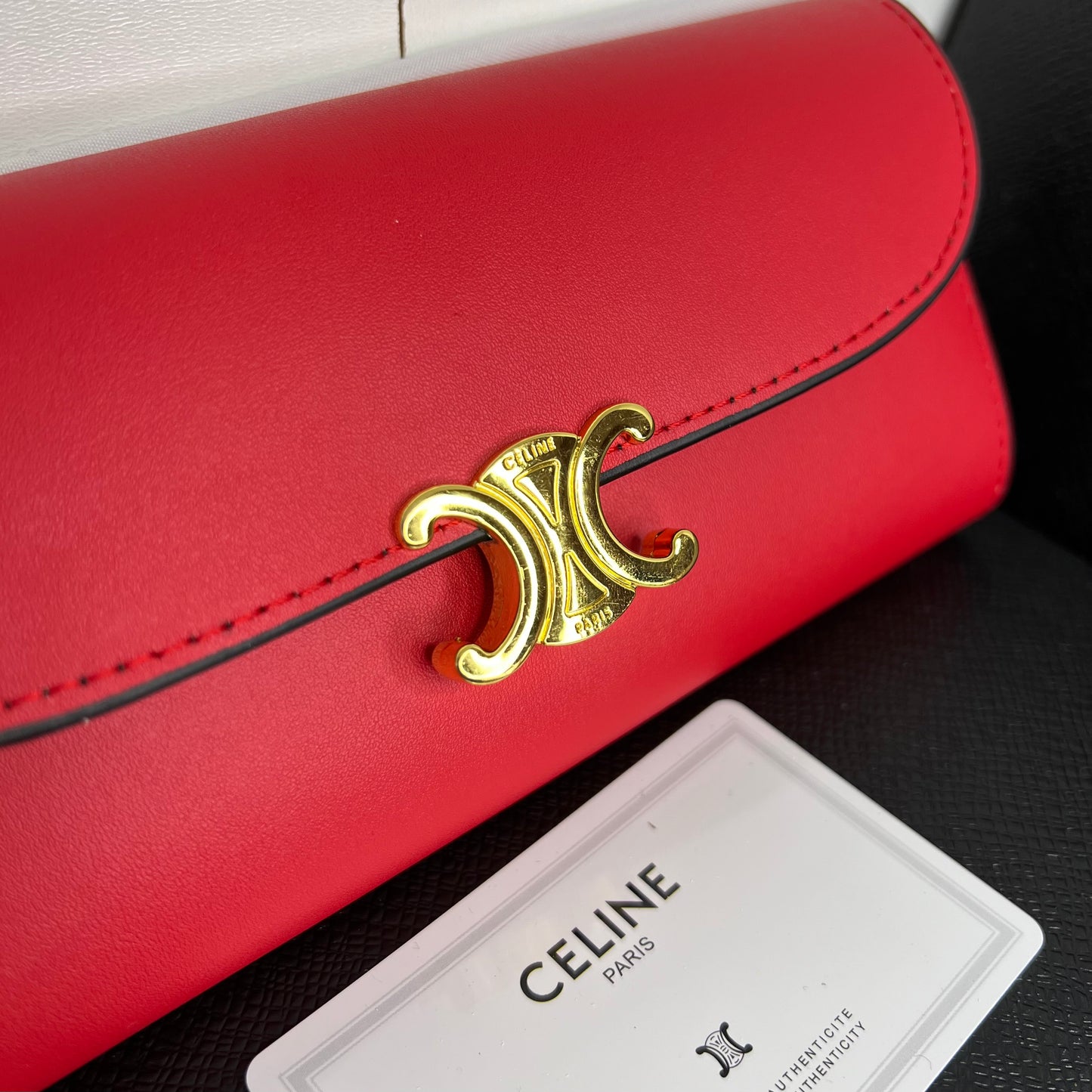 Pochette céline Rouge